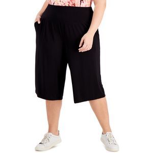 Ideology Womens Activewear Plus Size High-Waist Culottes Size:4X